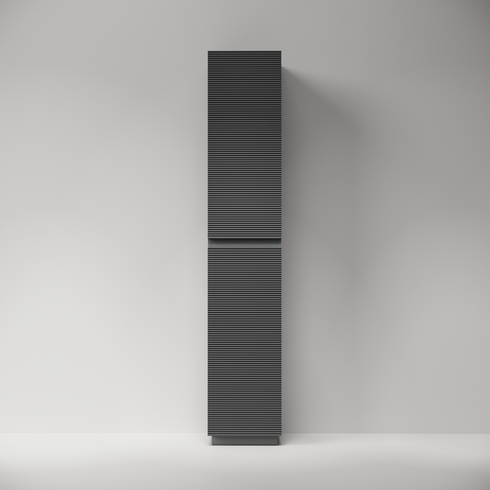 Шкаф-пенал Sancos Фолк напольный / Folk Floor PFL35FGS 35x35x188 темный серый / grey soft