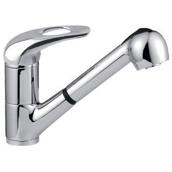 Смесититель для кухни с выдвижной лейкой FRAP F6002-B