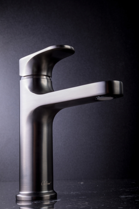 Смеситель для умывальника высокий SPECTRE Gunmetal