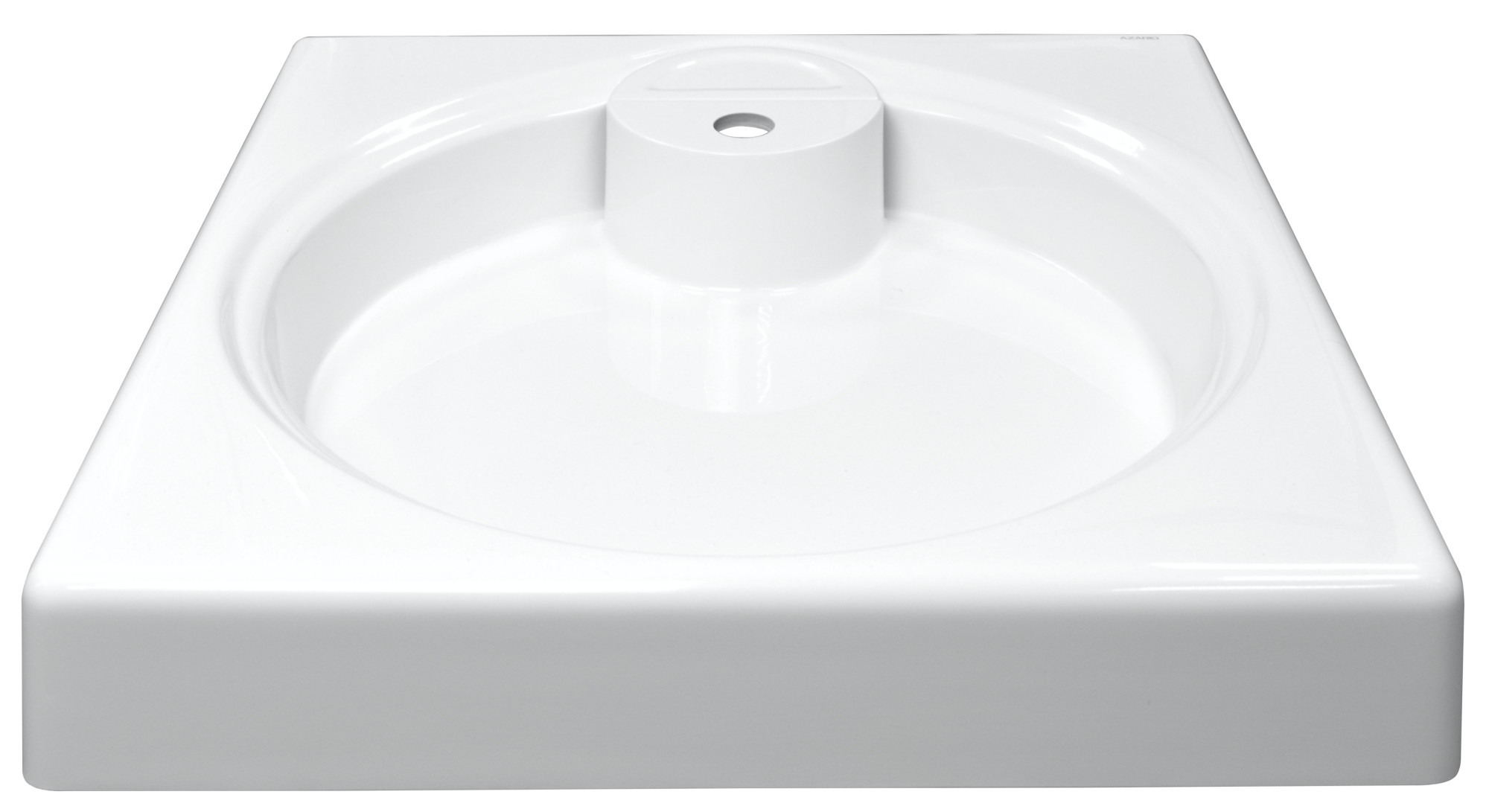 Раковина подвесная Azario Lindi 597х595х90 литьевой мрамор, белый (CS00078504) в магазинах СантехГид