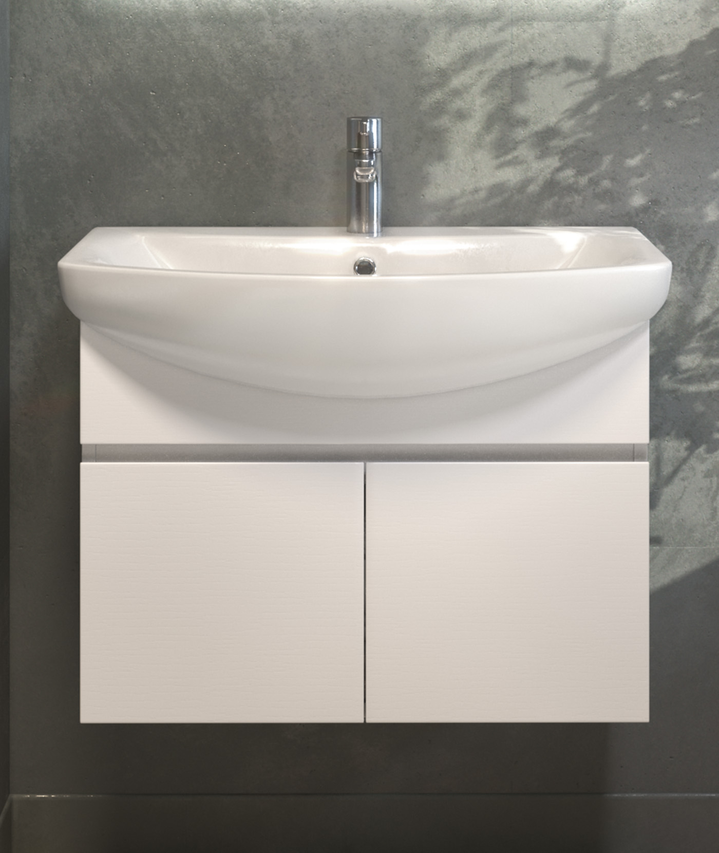 Тумба Wing 500-2-0 (Балтика) подвесная белый