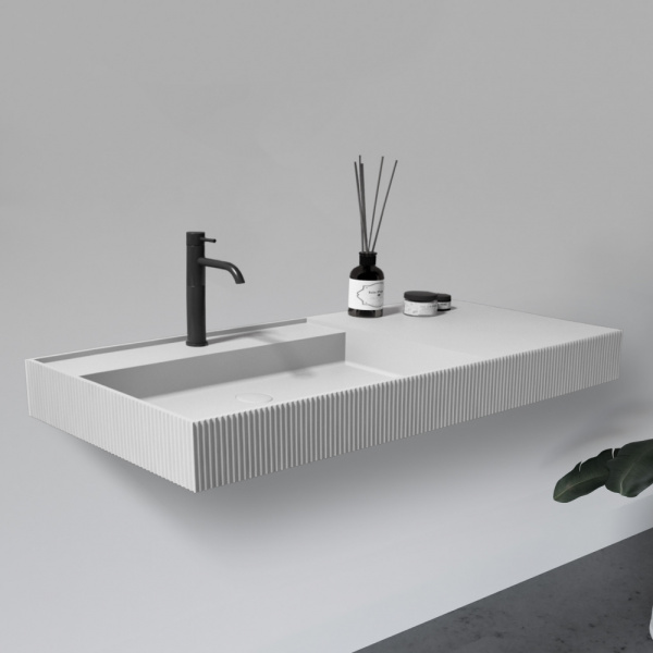 Раковина подвесная ABBER Stein AS2628 белая матовая в магазинах СантехГид