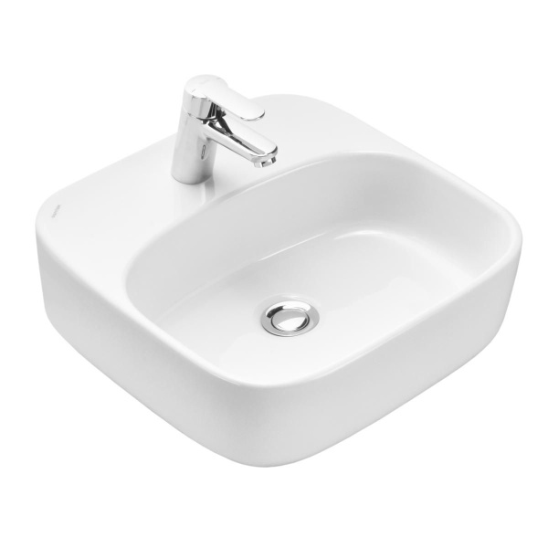 Раковина наклалная AQUATON Одри 420х420х130 фарфор, белый () 1WH501709 в магазинах СантехГид
