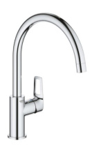 BauLoop Смеситель для мойки С-излив, хром (замена 31368000) 31368001