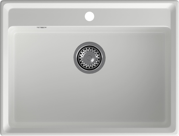 GRANFEST Мойка композит LEVEL, GF-LV-660, чаша 660*500, иней
