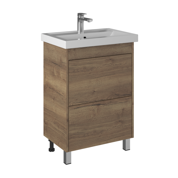 Тумба под раковину Briz Риччи 
60 см, дуб Веллингтон
