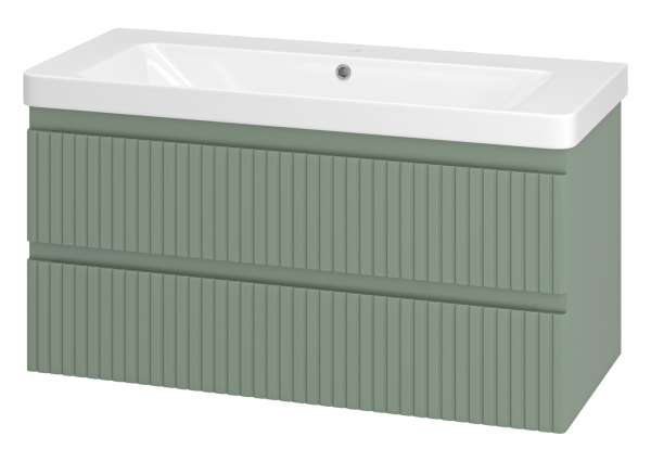 Тумба под раковину Brevita Victory 105 подвесная (зеленая)
