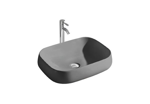 Раковина накладная для установки на столешницу AQUATEK AQ5526-MG 560*420*140, матовый серый в магазинах СантехГид