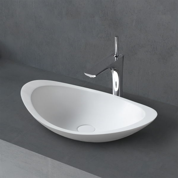 Раковина накладная ABBER Stein AS2606 белая матовая в магазинах СантехГид