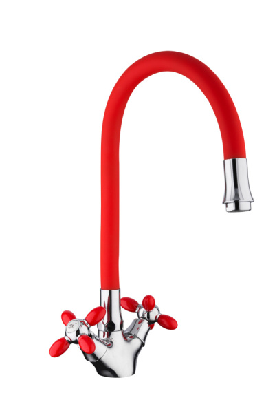 Смеситель для кухни красный FRUD R44127-10