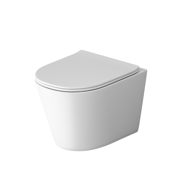 Унитаз подвесной Grossman (485х360х330) безободковый,смыв торнадо,белый матовый GR-4477MSQ