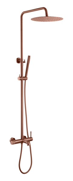 Стойка для душа со смесителем UNO Brushed Bronze