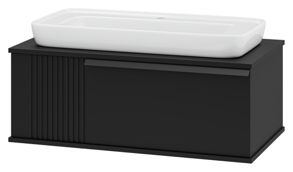 Тумба под раковину Brevita Savoy 90 подвесная (черная)