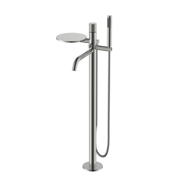 Смеситель STICK напольный NIKEL BRUSH SPIRALE