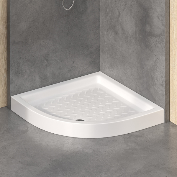 Поддон для душа полукруглый керамический RGW CR/R