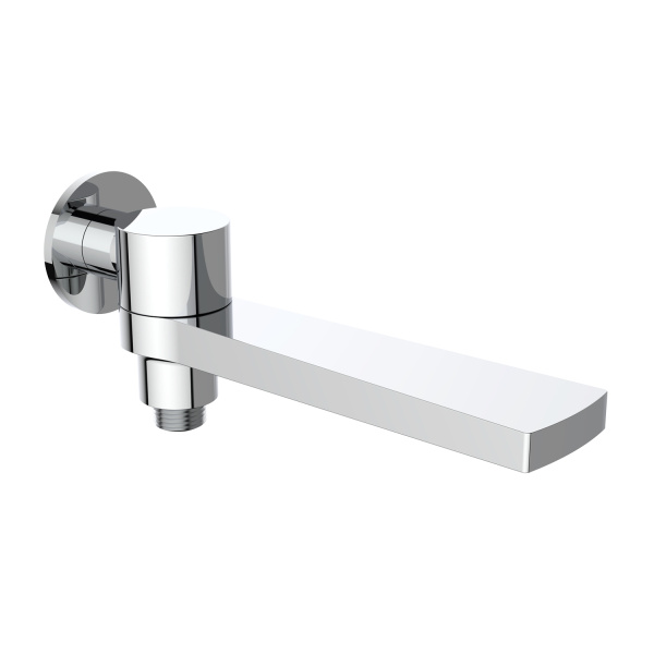 Встраиваемый наполнитель Raglo R473.75 для ванны и душа излив поворотный 21см с функцией переключения латунь, хром