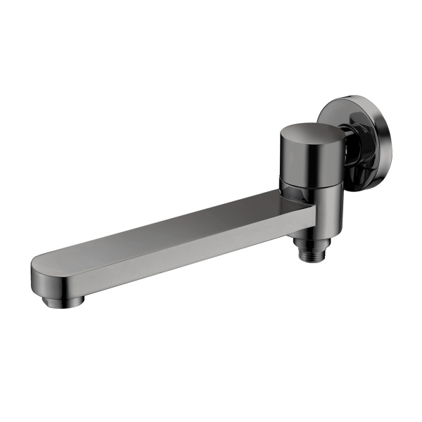 Встраиваемый наполнитель Raglo R473.71.09 для ванны и душа излив поворотный  23 см с функцией переключения латунь, графит