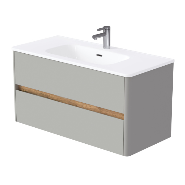 Тумба Mona 60Н (600х870х453) 2я агатовый серый