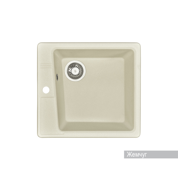 Кухонная мойка AQUATON Парма 510х470х175мм., цвет жемчуг () 1A713032PM240