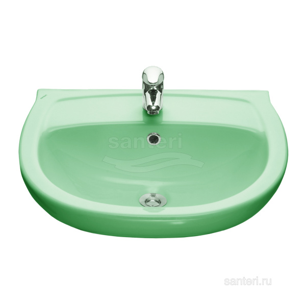 Раковина Santeri Версия с переливом салатовый 131115S0411B0 в магазинах СантехГид