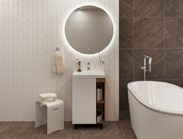 Тумба с раковиной Orlan 60Н Антрацит