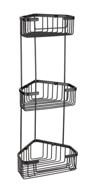 Полка 3-яруса угловая чёрный FRAP F351-26