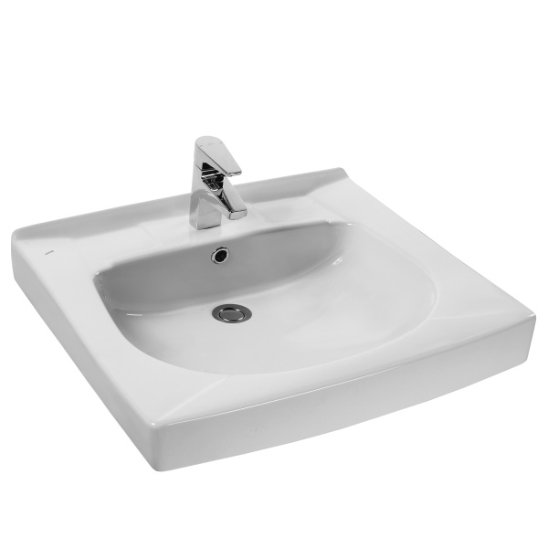 Раковина Santek Пилот 60х60 с кронштейнами и сифоном 1WH301971 в магазинах СантехГид