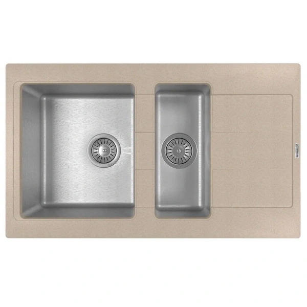 Мойка "Комби" 860 К, песочный FS