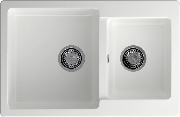 GRANFEST Мойка композит PRACTIK GF-P--780K  2 чаши 780*510 мм  иней  арт.GF-