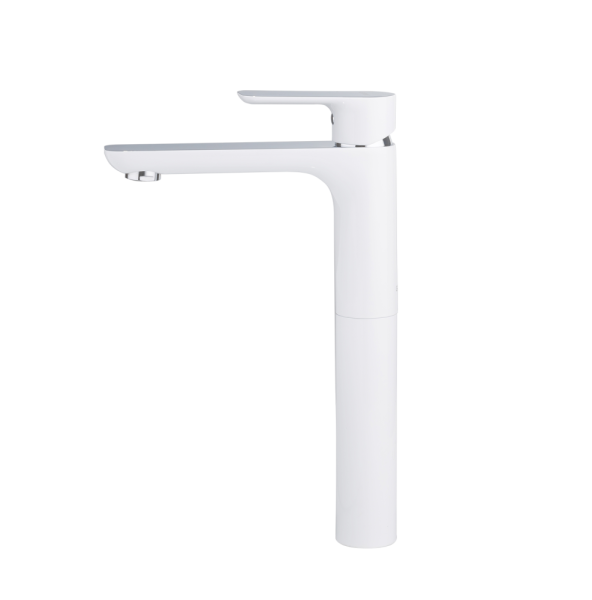 Смеситель для раковины высокий белый GAPPO G1048-2