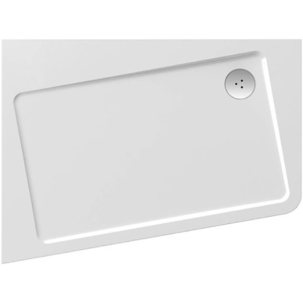 Душевой поддон из искусственного камня Ravak 10° Asymetric Pro 120x90 Белый () XA25G70101L