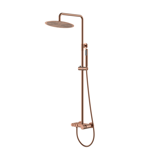 Стойка для душа STICK COPPER BRUSHED SPIRALE