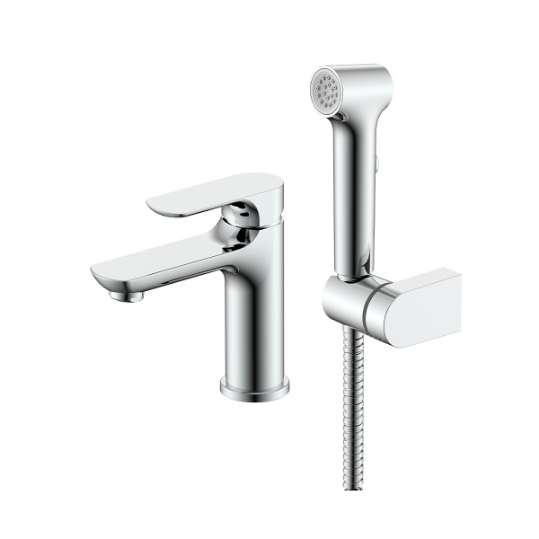 Смеситель для умывальника с гигиеническим душем RAGLO R03.12