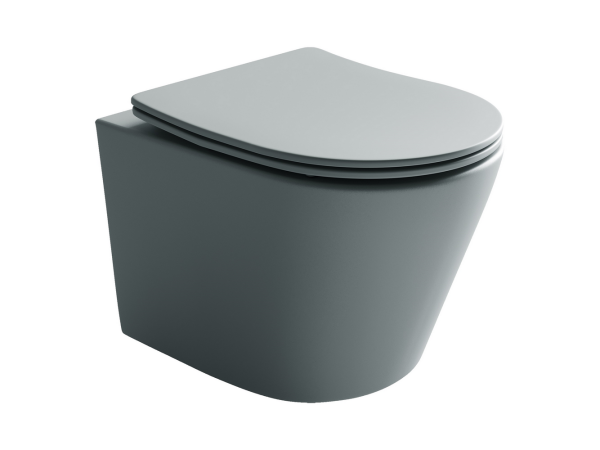 Подвесной унитаз Balearica Rimless (цвет Черный Матовый)