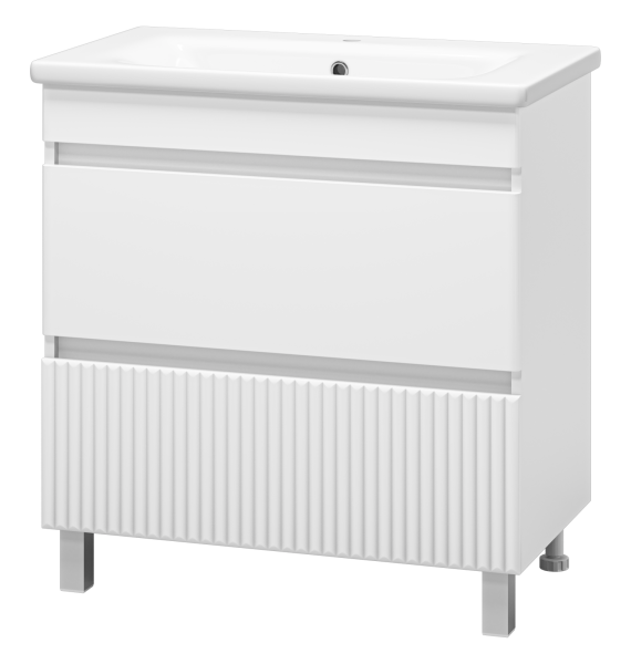 Мира - 80 Тумба напольная с 2 ящ.эмаль + раковина