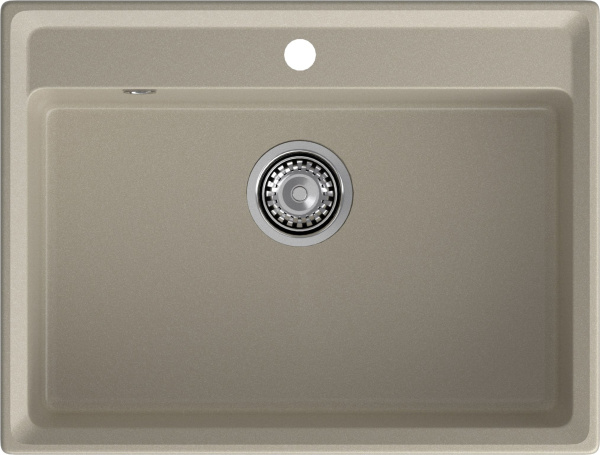 GRANFEST Мойка  композит LEVEL, GF-LV-660, чаша 660*500, топаз