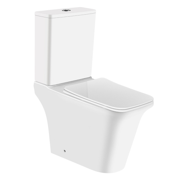 Унитаз-компакт Azario AVERO 660x360х820 напольный, безободковый со смывным механизмом Geberit, бачком и сиденьем микролифт () AZ-1213A-G