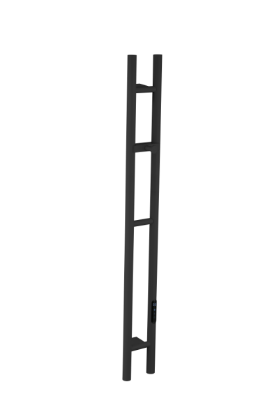 Полотенцесушитель электрический 2-трубы круглый BLACK