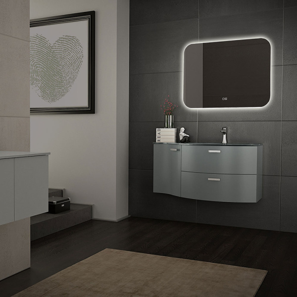 Pallada 915х685 - 2 (подогрев,сенсорный выключатель, горизонтальное) зеркало 