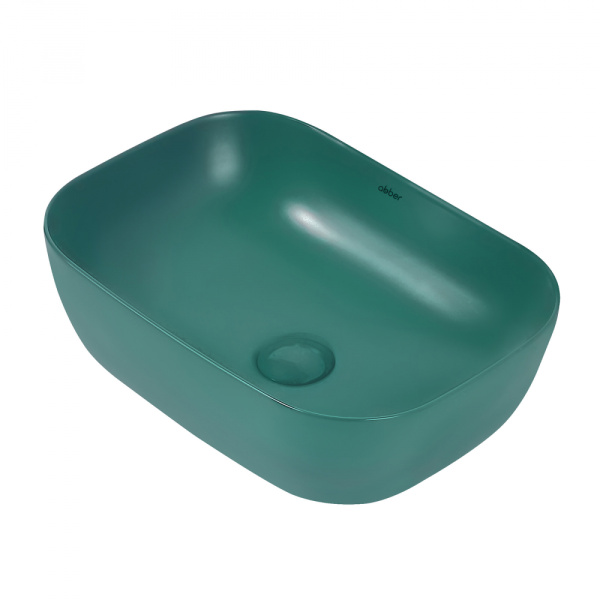 Раковина накладная ABBER Rechteck AC2200MBG темно-зеленая матовая в магазинах СантехГид