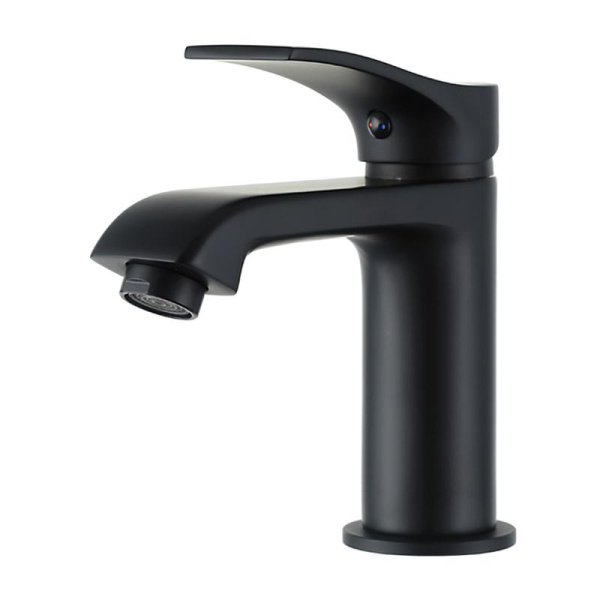 Смеситель для раковины черный FRAP F1075-6