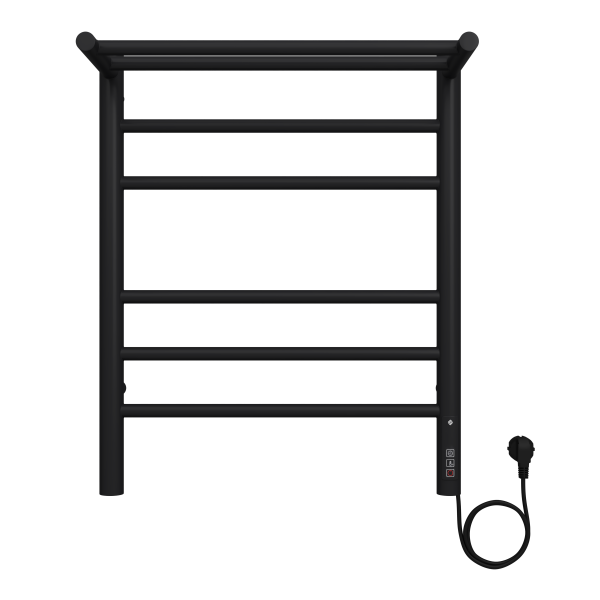 Полотенцесушитель TERMINUS Аврора с/п П6 450х600 электро КС 9005 матовый ( new встроен диммер)