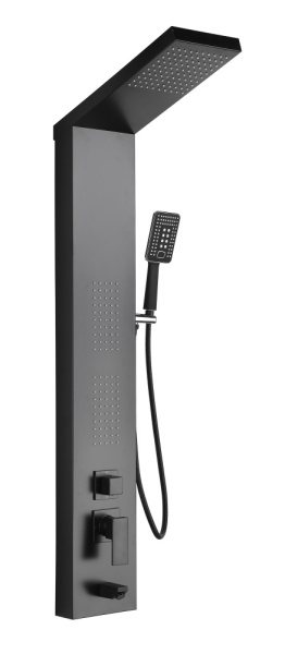 Душевая панель черная FRAP F24005-6