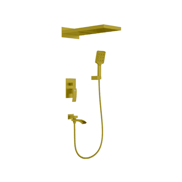 Встраиваемый смеситель для ванны золото GAPPO G7107-73 