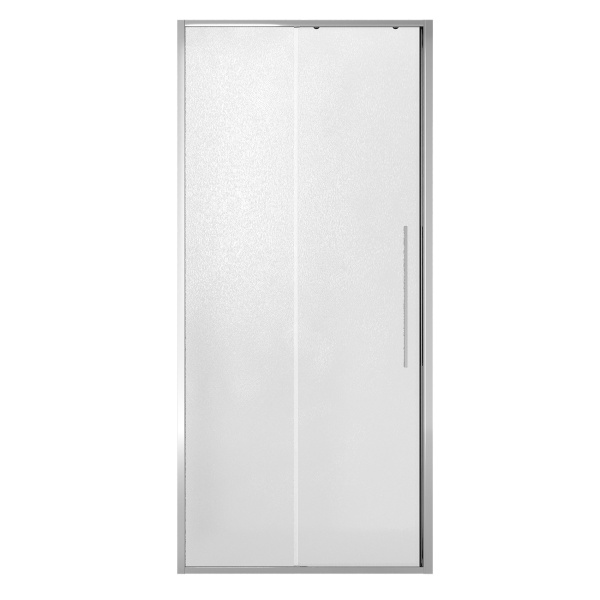 Дверь в нишу Niagara Nova (100х195) хром,стекло шиншилла,дверь раздвижная,1 место NG-65-10CH 