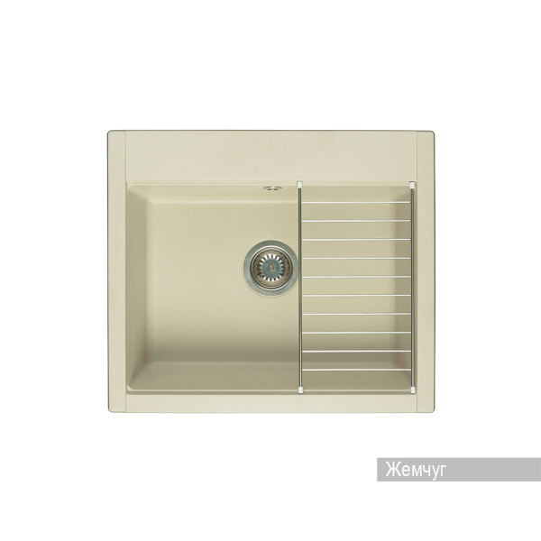Кухонная мойка AQUATON Делия 60, цвет жемчуг () 1A715232LD240