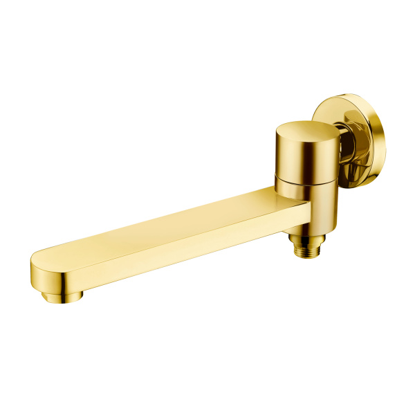 Встраиваемый наполнитель Raglo R473.71.03 для ванны и душа излив поворотный  23 см с функцией переключения латунь, сатин
золотой