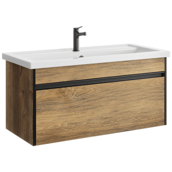 "Urban" тумба под умывальник, цвет дуб балтийский, , ТМ «AQWELLA» URB0110DB