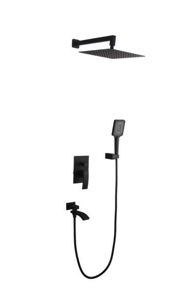 Смеситель для ванны черный GAPPO G7107-6