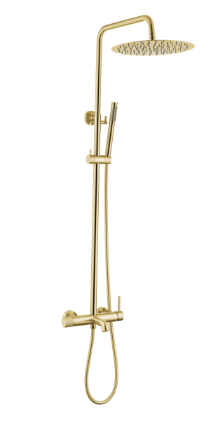 Стойка для душа со смесителем UNO золото